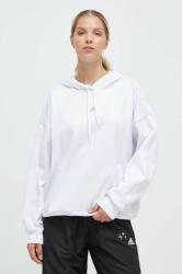 Adidas bluza femei, culoarea alb, cu glugă, modelator 9BYX-BLD083_00X