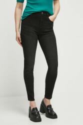 Medicine jeansi femei, culoarea negru ZBYX-SJD502_99J