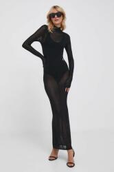Calvin Klein rochie culoarea negru, maxi, mulata 9BYX-SUD1I6_99X