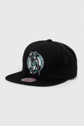 Mitchell&Ness șapcă din amestec de lână Boson Celtics culoarea negru, cu imprimeu PPYX-CAU0R8_99X