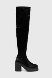 Hugo cizme Kris femei, culoarea negru, cu toc drept, 50509843 9BYX-OBD3JF_99X