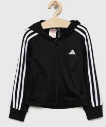 Adidas bluza copii culoarea negru, cu glugă, cu imprimeu PPYX-BLG00S_99X