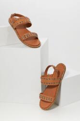 Answear Lab sandale de piele femei, culoarea maro BPYY-OBD042_82X