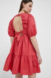 Pepe Jeans rochie din bumbac Bella culoarea rosu, mini, evazati PPYX-SUD0TL_33X