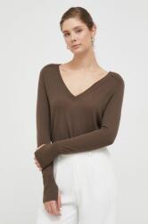 Calvin Klein pulover de lana femei, culoarea maro, light 9BYX-SWD15K_88X