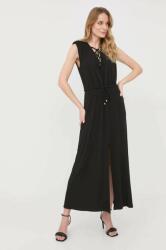Patrizia Pepe rochie culoarea negru, maxi, drept PPYY-SUD0M9_99X
