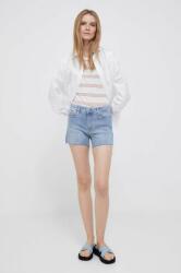 Calvin Klein Jeans pantaloni scurti jeans femei, neted, medium waist PPYX-SZD0CF_50J