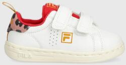 Fila sneakers pentru copii CROSSCOURT 2 NT F velcro culoarea alb 9BYX-OBK0KI_00X