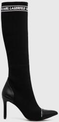 Karl Lagerfeld Cizme femei, culoarea negru, cu toc cui 9BY8-OBD2UM_99X