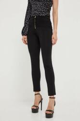 Pinko pantaloni femei, culoarea negru, mulata, medium waist 9BYX-SPD0R2_99X