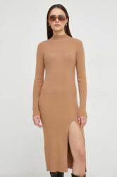 ANSWEAR rochie culoarea maro, mini, mulata BMYX-SUD0FA_82X