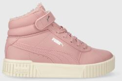 PUMA sneakers pentru copii Carina 2.0 Mid WTR PS culoarea roz 9BYX-OBK0Z2_30X