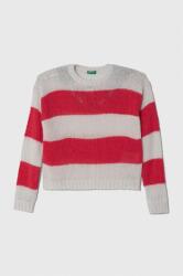 Benetton pulover pentru copii din amestec de lana culoarea roz 9BYX-SWG05I_30X