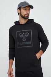 Hummel bluza barbati, culoarea negru, cu glugă, cu imprimeu 9BYX-BLM0T5_99X