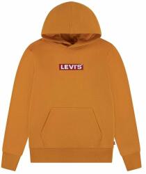 Levi's bluza copii culoarea portocaliu, cu glugă, cu imprimeu 9BYX-BLK0D9_22X