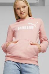 PUMA bluza copii ESS Logo Hoodie FL G culoarea roz, cu glugă, cu imprimeu 9BYX-BLK0DJ_30X