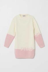 Pinko Up rochie din amestec de lână pentru copii culoarea roz, mini, drept 9BYX-SUG0CF_30X