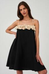 Undress Code rochie Bambina culoarea negru, mini, oversize PPYX-SUD2R2_99X