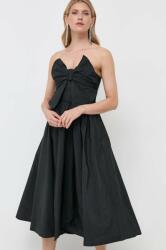 REDValentino rochie culoarea negru, mini, evazati 9BYX-SUD0NR_99X