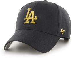 47brand șapcă din amestec de lână MLB Los Angeles Dodgers culoarea negru, cu imprimeu 99KK-CAU1WG_99X