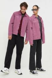 Guess Originals geaca jeans culoarea violet, de tranzitie 9BYX-KUU01S_40X