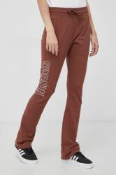 adidas Originals Pantaloni HF6772 femei, culoarea maro, material neted 9BY8-SPD0JA_88X