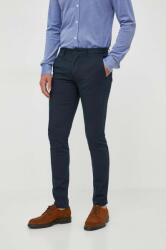 Tommy Hilfiger pantaloni barbati, culoarea albastru marin, cu fason chinos 9BYX-SPM00K_59X