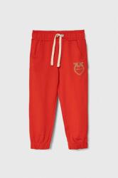 Pinko Up pantaloni de trening pentru copii culoarea rosu, cu imprimeu 9BYX-SPG04C_33X