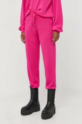 Pinko pantaloni de trening culoarea violet, neted 9BYX-SPD03Z_30X