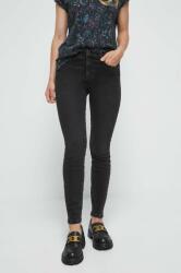Medicine jeansi femei, culoarea negru ZBYX-SJD602_99J