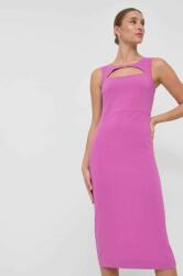 Patrizia Pepe rochie culoarea violet, mini, mulata PPYX-SUD0IP_40X