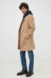 Calvin Klein palton de lana culoarea maro, de tranzitie 9BYY-KPM01P_82X