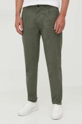 Calvin Klein pantaloni bărbați, culoarea verde, drept K10K111490 9BYX-SPM00S_78X