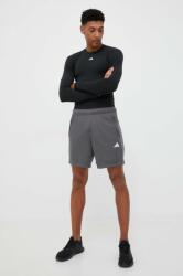 adidas Performance pantaloni scurți de antrenament Train Essentials culoarea gri 9BYX-SZM03U_90X