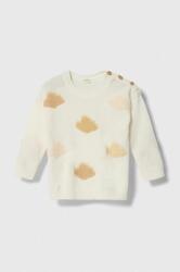 Benetton pulover din amestec de lână pentru bebeluși culoarea bej, light 9BYX-SWK029_01X