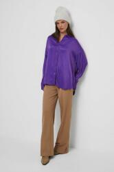 MEDICINE camasa femei, culoarea violet, cu guler clasic, relaxed ZBYX-KDD501_45X