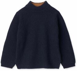 Liewood pulover de lână pentru copii culoarea albastru marin 9BYX-SWG037_59X