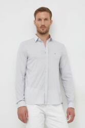 Calvin Klein camasa barbati, culoarea alb, cu guler clasic, slim 9BYX-KDM0J2_00X