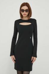 Calvin Klein rochie culoarea negru, mini, mulata 9BYX-SUD1HW_99X