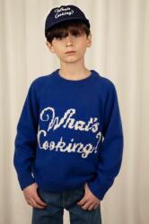 Mini Rodini pulover de bumbac pentru copii culoarea albastru marin 9BYX-SWK00D_59X