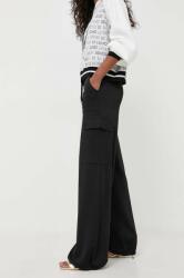 Pinko pantaloni femei, culoarea negru, drept, high waist 9BYX-SPD0R5_99X