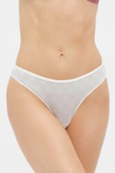 Emporio Armani Underwear tanga culoarea bej, transparent 9BYX-BID0G1_01X