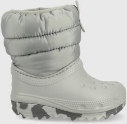 Crocs cizme de iarna copii culoarea gri 9BYY-OBB0N7_09X