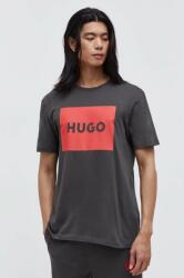 Hugo tricou din bumbac culoarea gri, cu imprimeu 50467952 PPYY-TSM27H_90Y