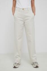 Marc O'Polo pantaloni femei, culoarea bej, drept, high waist PPYY-SPD0EG_08X