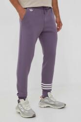 adidas Originals pantaloni de trening culoarea violet, cu imprimeu 9BYX-SPM05K_04X
