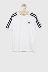 Adidas tricou copii U TR-ES 3S culoarea alb, cu imprimeu PPYX-TSB00I_00X