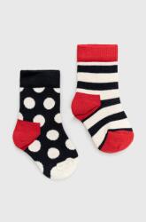 Happy Socks Șosete copii Stripe (2-Pack) (2-Pack) culoarea albastru marin 9BY8-LGK020_59X