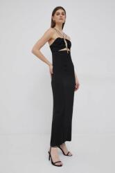 Calvin Klein rochie culoarea negru, maxi, drept PPYX-SUD057_99X