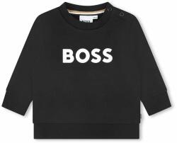HUGO BOSS bluza copii culoarea negru, cu imprimeu 9BYX-BLK017_99X